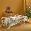 Picture of Garnier-Thiebaut 61x140" 'Noel Vintage Dore' Printed Tablecloth