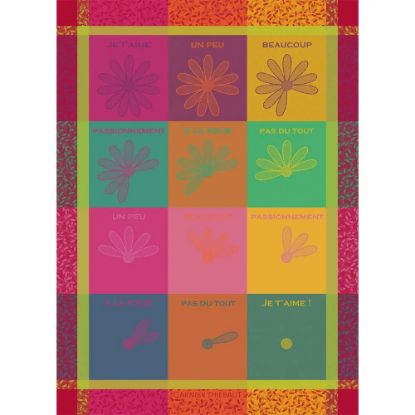 Picture of Garnier-Thiebaut 'Margquerite Effeuille' Daisy Petals Kitchen Towel