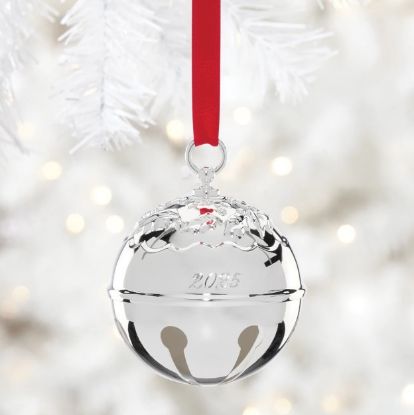 Picture of Reed & Barton 2025 50th Edition Holly Bell Silver Plated Ornament