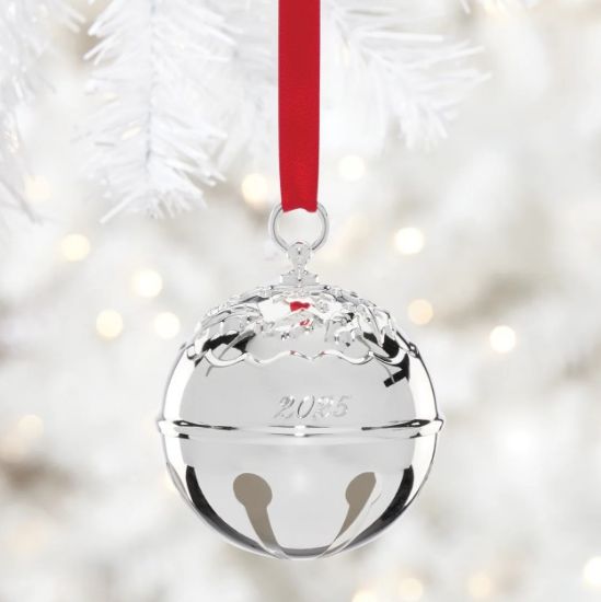 Picture of Reed & Barton 2025 50th Edition Holly Bell Silver Plated Ornament
