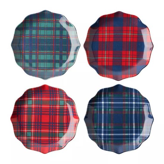 Picture of Juliska Set of 4 'Tartan' Salad Plates