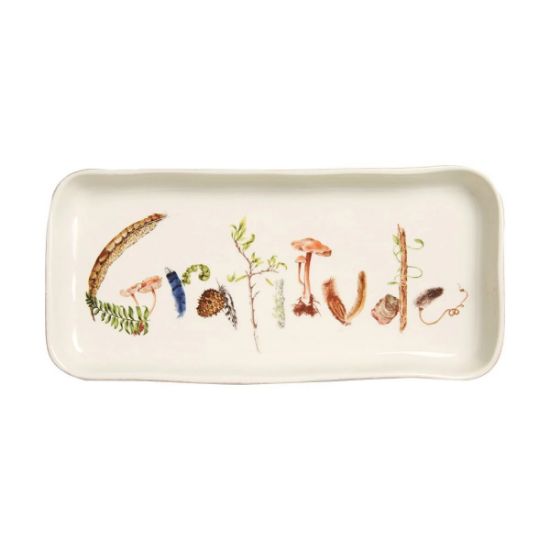 Picture of Juliska 'Forest Walk' "Gratitude" Rectangular Tray