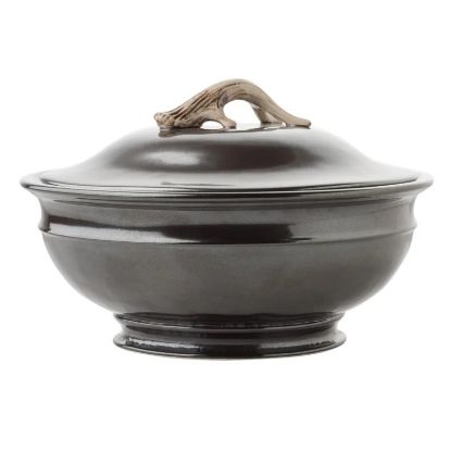 Picture of Juliska 'Forest Pewter' Soup Tureen with Faux Antler Handle