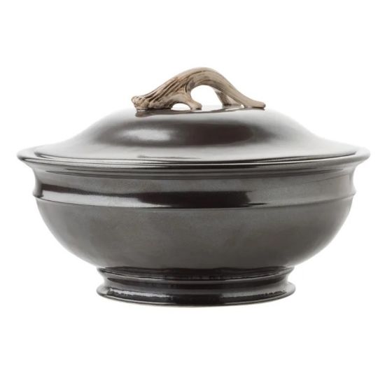 Picture of Juliska 'Forest Pewter' Soup Tureen with Faux Antler Handle