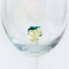 Picture of Vintage Murano Glass White Wine Glass with Figural Grape Bunch Inside Bowl