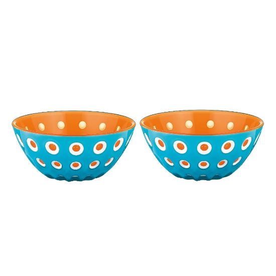 Picture of Guzzini Le Murrine Pair of Blue & Orange Small Bowls