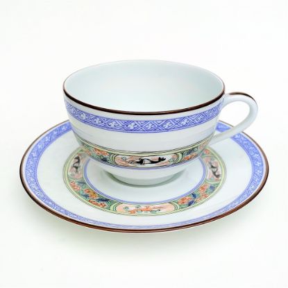 Picture of Puiforcat Limoges Porcelain 'Kan Sou' Replica 17th Century Tea Cup & Saucer