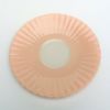 Picture of Rare Antique 1906-1930 Lenox Ribbed Demitasse Cup & Saucer in Peach with Blue Vine Details