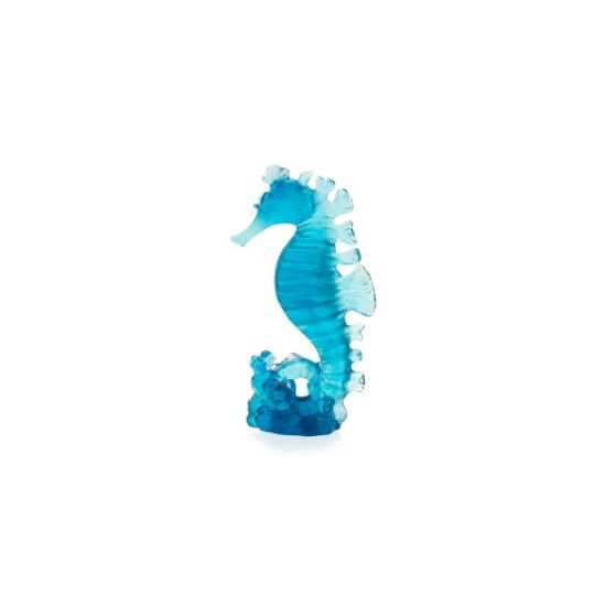 Picture of Daum France Crystal Small 'Maya' Seahorse Figurine