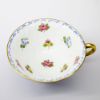 Picture of Vintage Shelley English Bone China Pale Blue 'Oleander' Shape Tea Cup & Saucer with Scattered Flowers Inside the Bowl