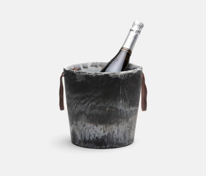 Picture of Blue Pheasant Wesley Barware Black Swirled Ice Bucket