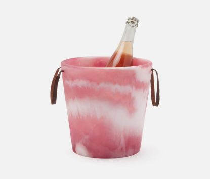 Picture of Blue Pheasant Wesley Barware Pink Swirled Ice Bucket