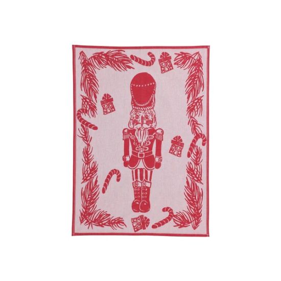 Picture of VIETRI 'Strofinaccio' Red Nutcracker Dishtowel