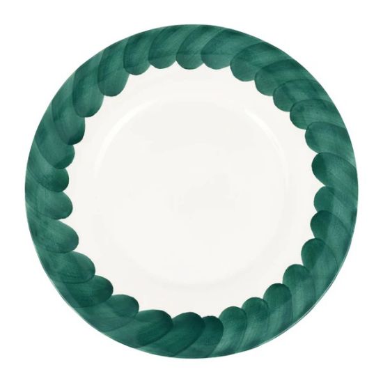 Picture of VIETRI 'Lisbon' Green Brushstroke Round Platter
