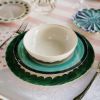 Picture of VIETRI 'Lisbon' Green Brushstroke Dinner Plate
