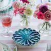 Picture of VIETRI 'Lisbon' Cobalt & Aqua Flower Cocktail Plate