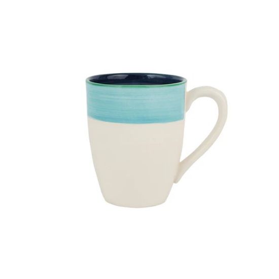 Picture of VIETRI 'Lisbon' Cobalt & Aqua Stripe Mug