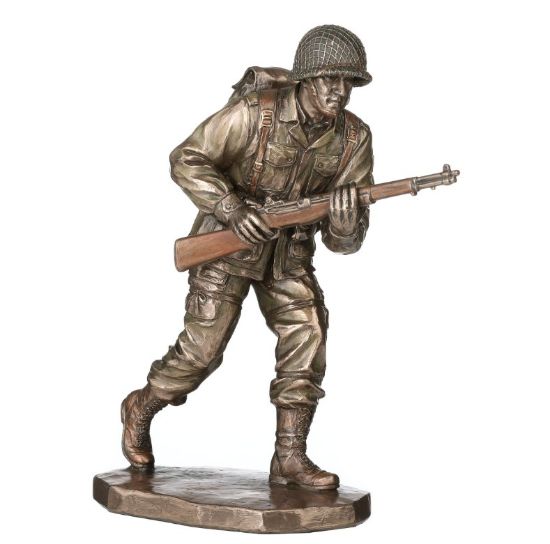 Picture of Cold Cast Bronze US Army Infantry Soldier Figurine
