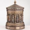 Picture of Cold Cast Bronze Greek Pantheon Zodiac Rotating Trinket Box