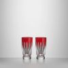 Picture of Waterford Crystal 'New Year Firework' Set of 2 Red Shot Glasses