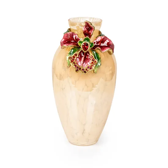Picture of Jay Strongwater 'Audra' Orchid Mini Vase in Safari