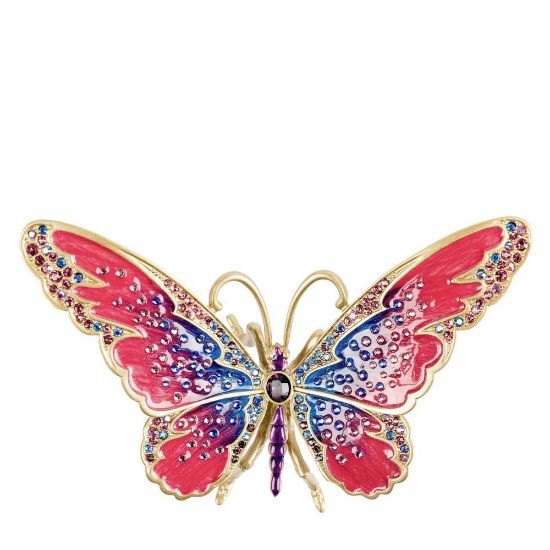 Picture of Jay Strongwater Puccini Large Butterfly Figurine in Pink