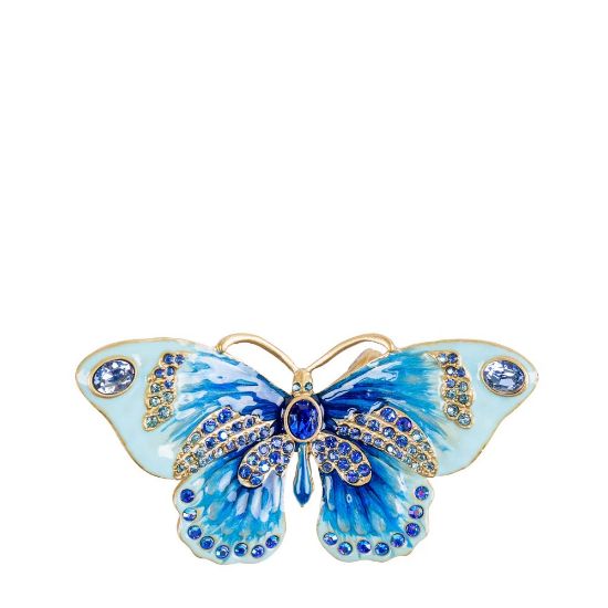 Picture of Jay Strongwater Madame Small Butterfly Figurine in Blue