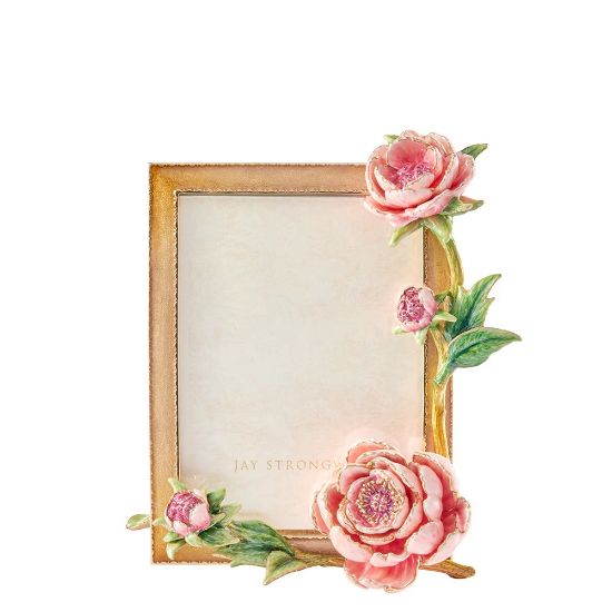 Picture of Jay Strongwater 'Cindy' 5x7" Peony Frame