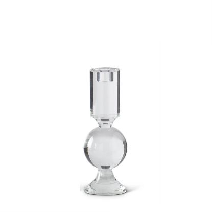Picture of K&K Interiors 9.75" Crystal Single Ball Taper Candle Holder