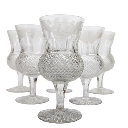Picture of Edinburgh Crystal "Thistle" Water Goblet Set