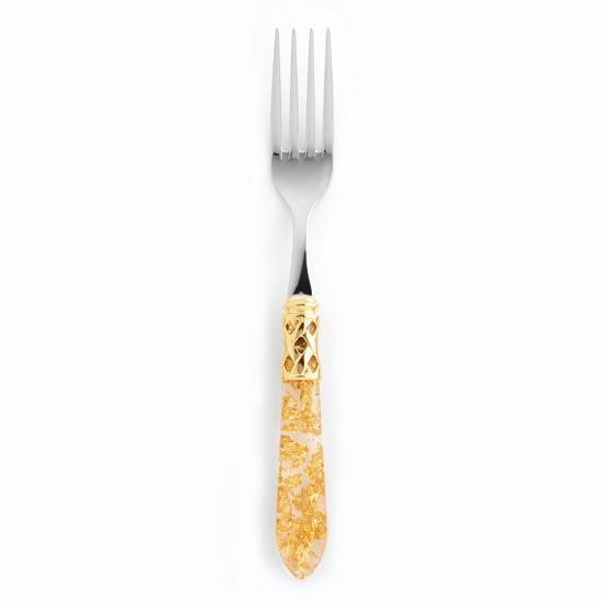 Picture of Vietri Aladdin Gold Fleck Place Fork