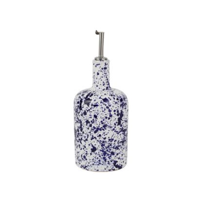 Picture of Vietri Amalfitana Cobalt Splatter Olive Oil Bottle