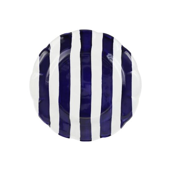 Picture of Vietri Amalfitana Cobalt Stripe Salad Plate