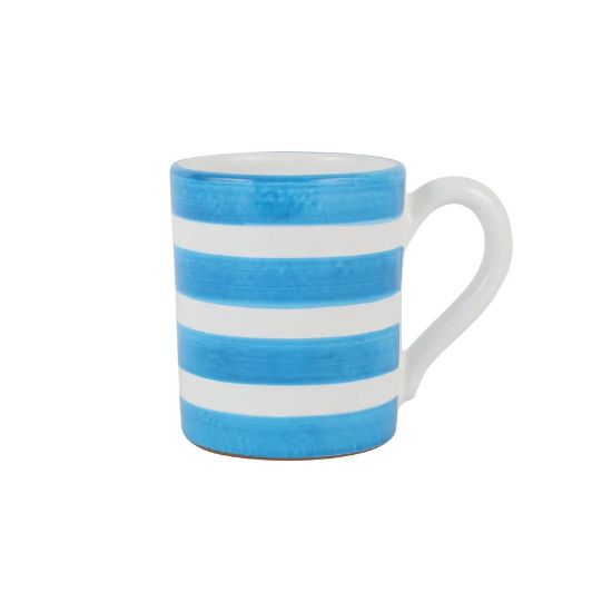 Picture of Vietri Amalfitana Aqua Stripe Mug