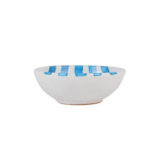 Picture of Vietri Amalfitana Aqua Stripe Cereal Bowl
