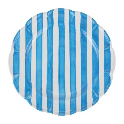 Picture of Vietri Amalfitana Aqua Stripe Round Platter