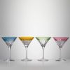 Picture of Waterford Crystal 'Mixology' Set of 4 Colored Martini Glasses, Assorted