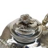 Picture of Antique 1840 English Sterling Silver Teapot with Flower Finial by John James Keith, London