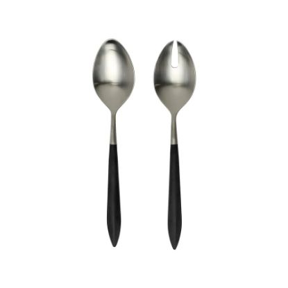 Picture of Vietri Ares Argento Black 2-Piece Salad Server Set