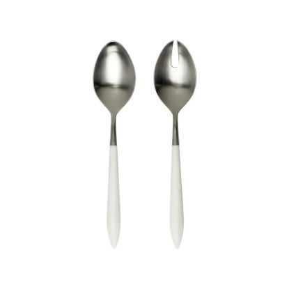 Picture of Vietri Ares Argento White 2-Piece Salad Server Set