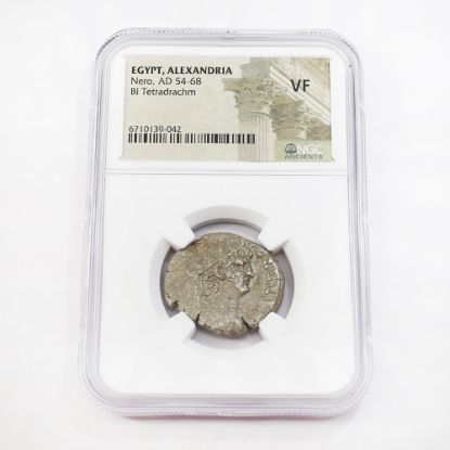 Picture of Nero, AD 54-68, Egypt, Alexandria, BI Tetradrachm, NGC VF