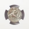 Picture of Boy and Dolphin, c.281-240 BC, Calabria, Taras AR Didrachm, NGC AU 4/4
