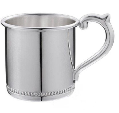 Picture of Beaded on Bottom Designed Baby Cup, Sterling Silver