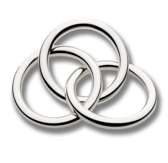 Picture of Triple Ring Rattle, Sterling Silver