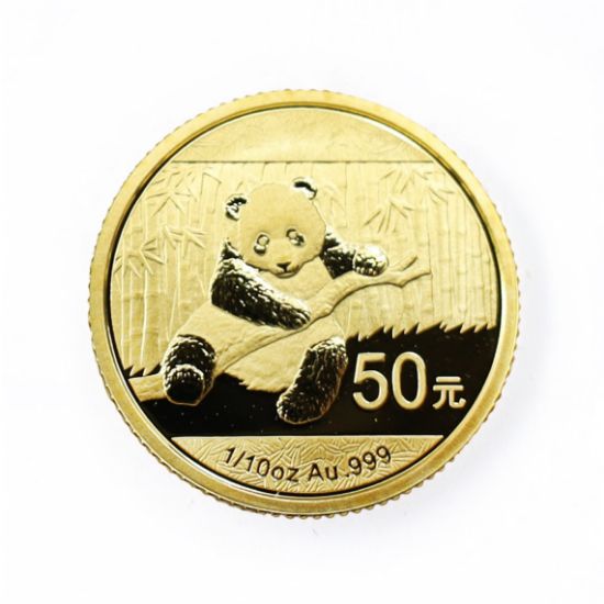 Picture of China 1/10th ozt Gold Panda Coin