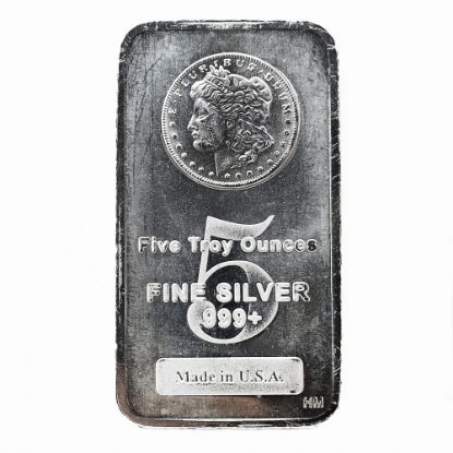 Picture of Silver 5ozt Generic Bars, Assorted