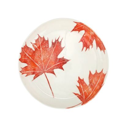Picture of Maple Leaves Round Shallow Bowl