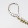 Picture of 14k Two Tone Gold Dangle Diamond Earrings 