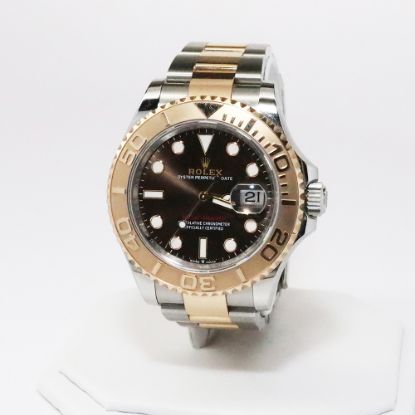 Picture of 18k Rose Gold & Stainless Steel Yacht Master Rolex Watch 