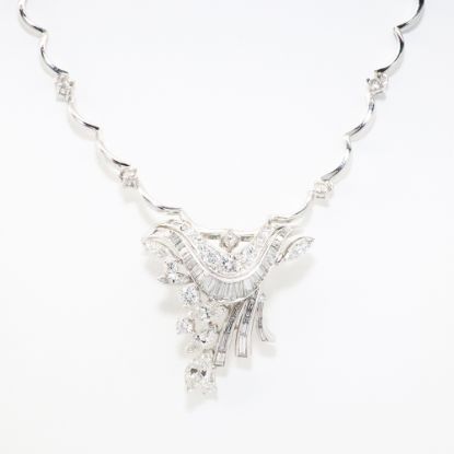 Picture of 14k White Gold Diamond Necklace 